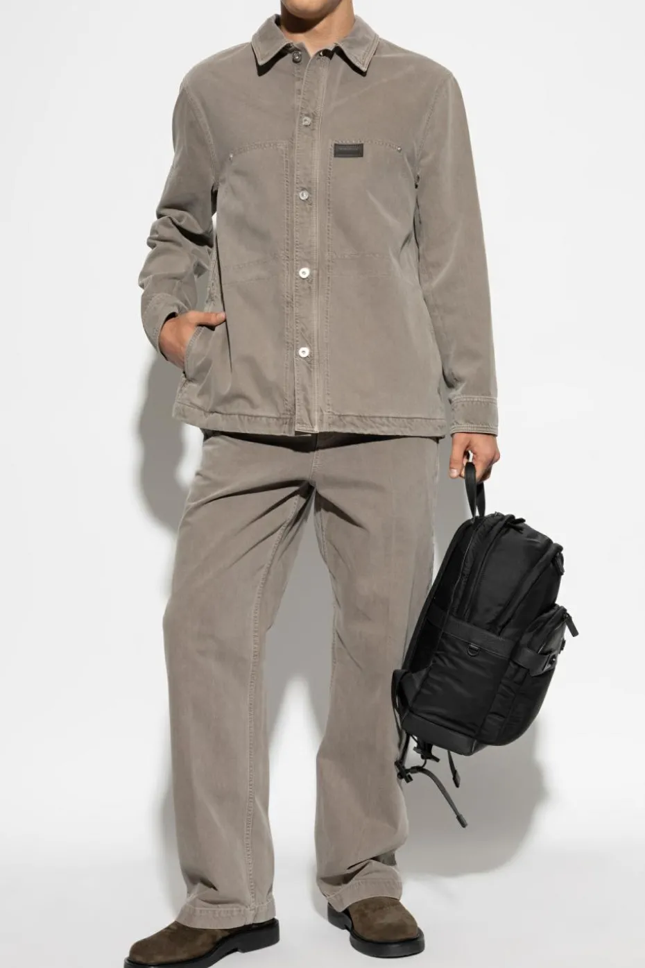 FERRAGAMO GREY Straight leg jeans
