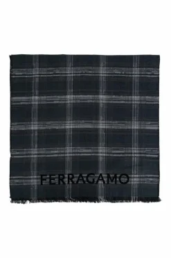 FERRAGAMO GREY Wool scarf