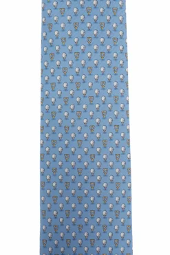 FERRAGAMO light blue Silk tie