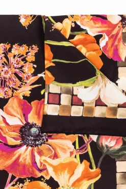 FERRAGAMO MULTICOLOUR Silk scarf with print