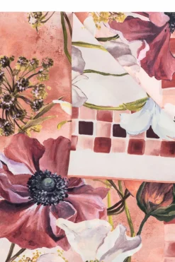 FERRAGAMO MULTICOLOUR Silk scarf with floral motif