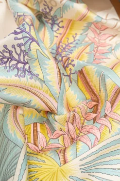 FERRAGAMO MULTICOLOUR Silk scarf with print