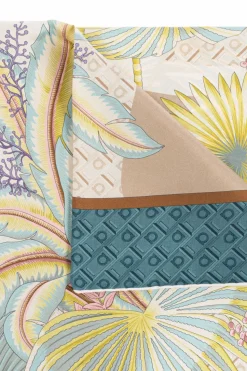 FERRAGAMO MULTICOLOUR Silk scarf with print