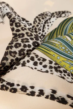 FERRAGAMO MULTICOLOUR Silk scarf with print