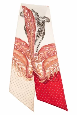 FERRAGAMO MULTICOLOUR Silk scarf with print