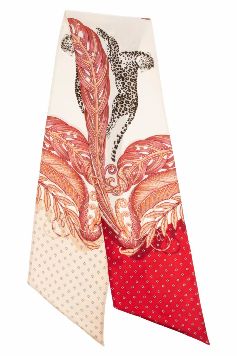 FERRAGAMO MULTICOLOUR Silk scarf with print