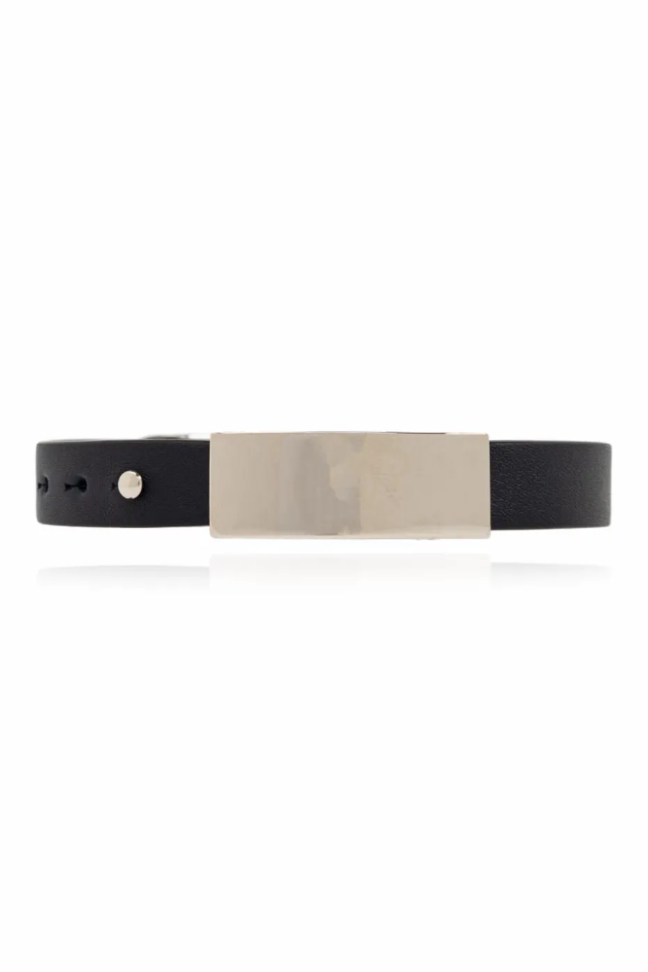FERRAGAMO NAVY BLUE Leather bracelet