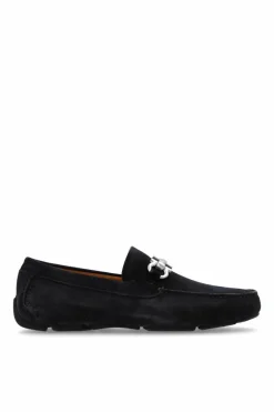 FERRAGAMO NAVY BLUE Leather shoes 'Parigi'