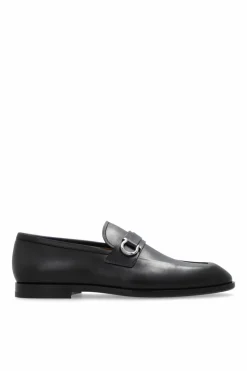 FERRAGAMO NAVY BLUE Leather shoes āFlorioā
