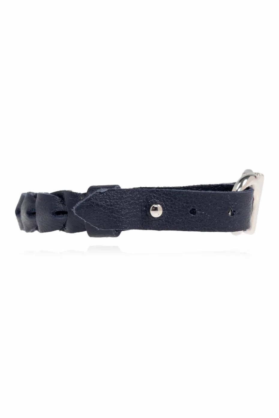 FERRAGAMO NAVY BLUE Leather bracelet