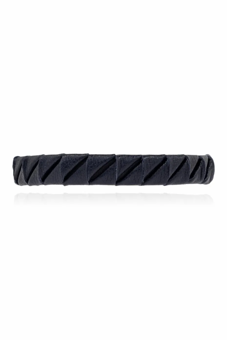 FERRAGAMO NAVY BLUE Leather bracelet