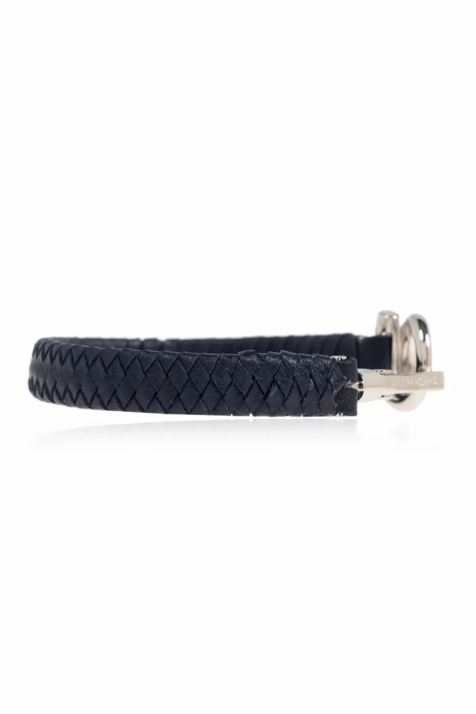 FERRAGAMO NAVY BLUE Leather bracelet