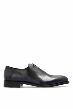 FERRAGAMO NAVY BLUE Leather shoes `Angiolo