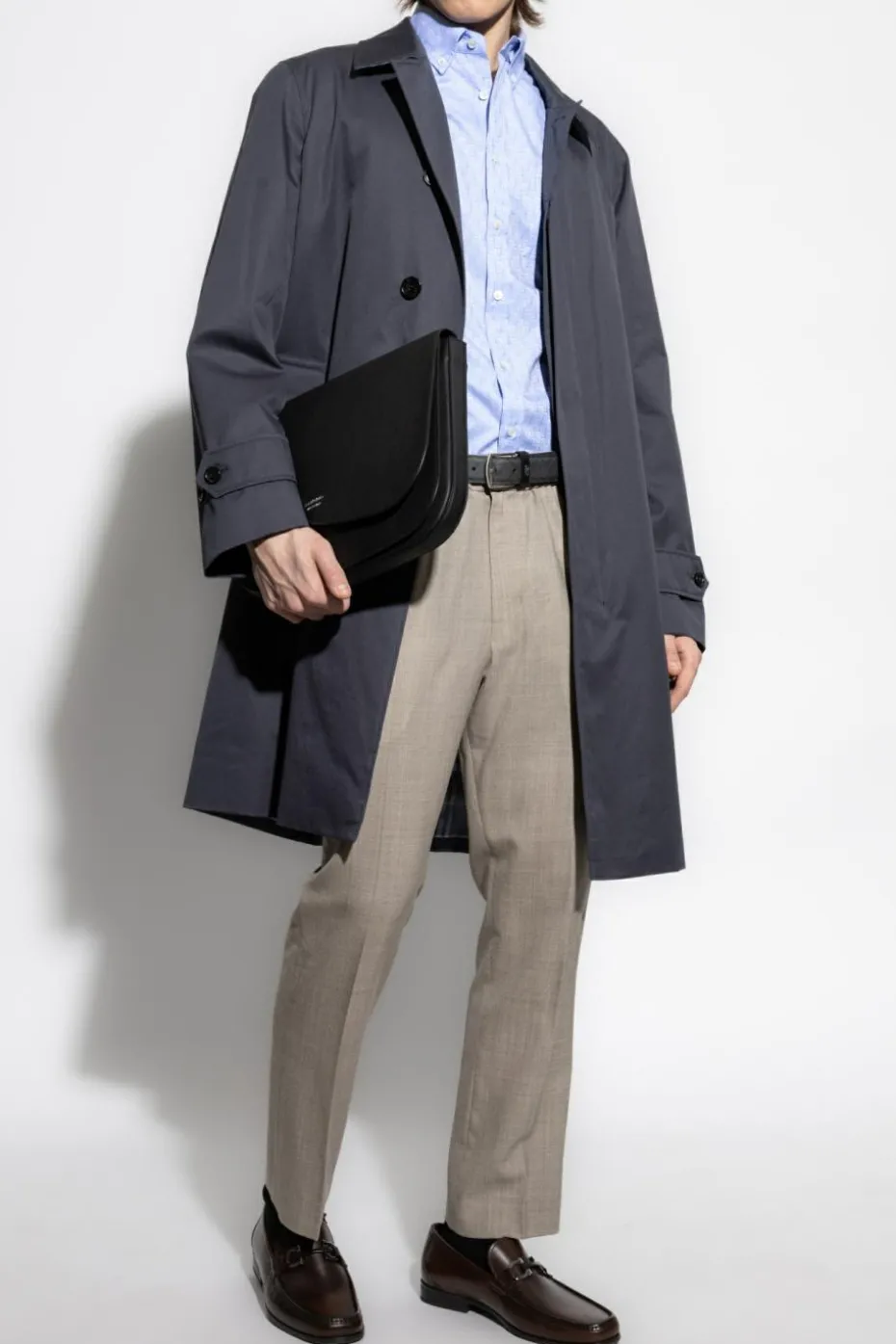 FERRAGAMO NAVY BLUE Monogram Shirt