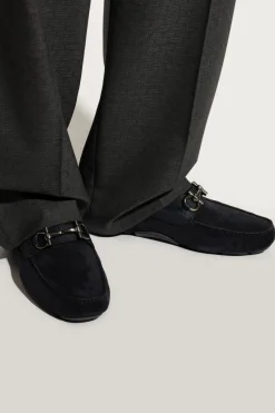 FERRAGAMO NAVY BLUE Parigi New loafers