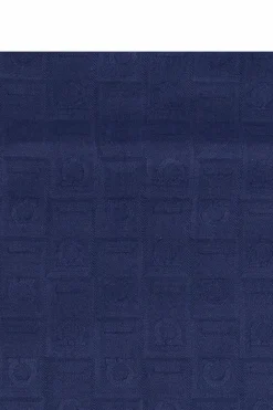 FERRAGAMO NAVY BLUE Scarf with monogram