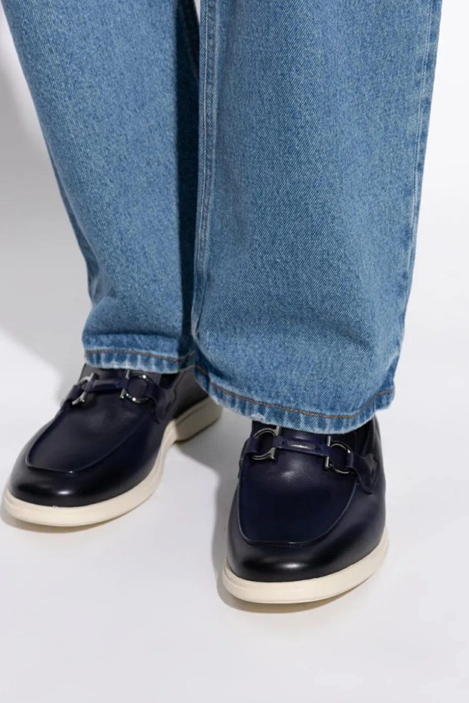 FERRAGAMO NAVY BLUE Shoes Cosimo