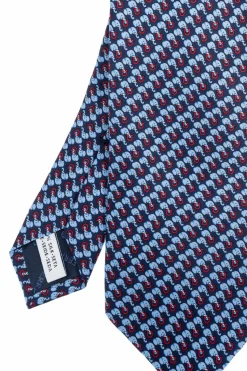FERRAGAMO NAVY BLUE Silk tie