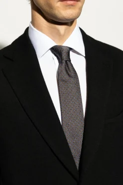 FERRAGAMO NAVY BLUE Silk tie