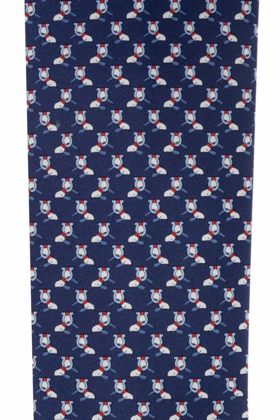 FERRAGAMO NAVY BLUE Silk tie