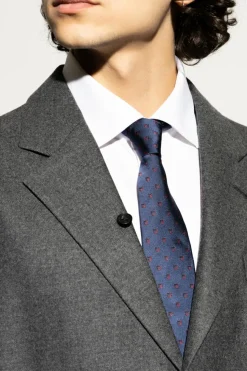 FERRAGAMO NAVY BLUE Silk tie