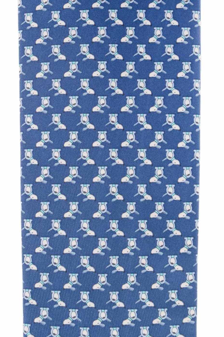 FERRAGAMO NAVY BLUE Silk tie