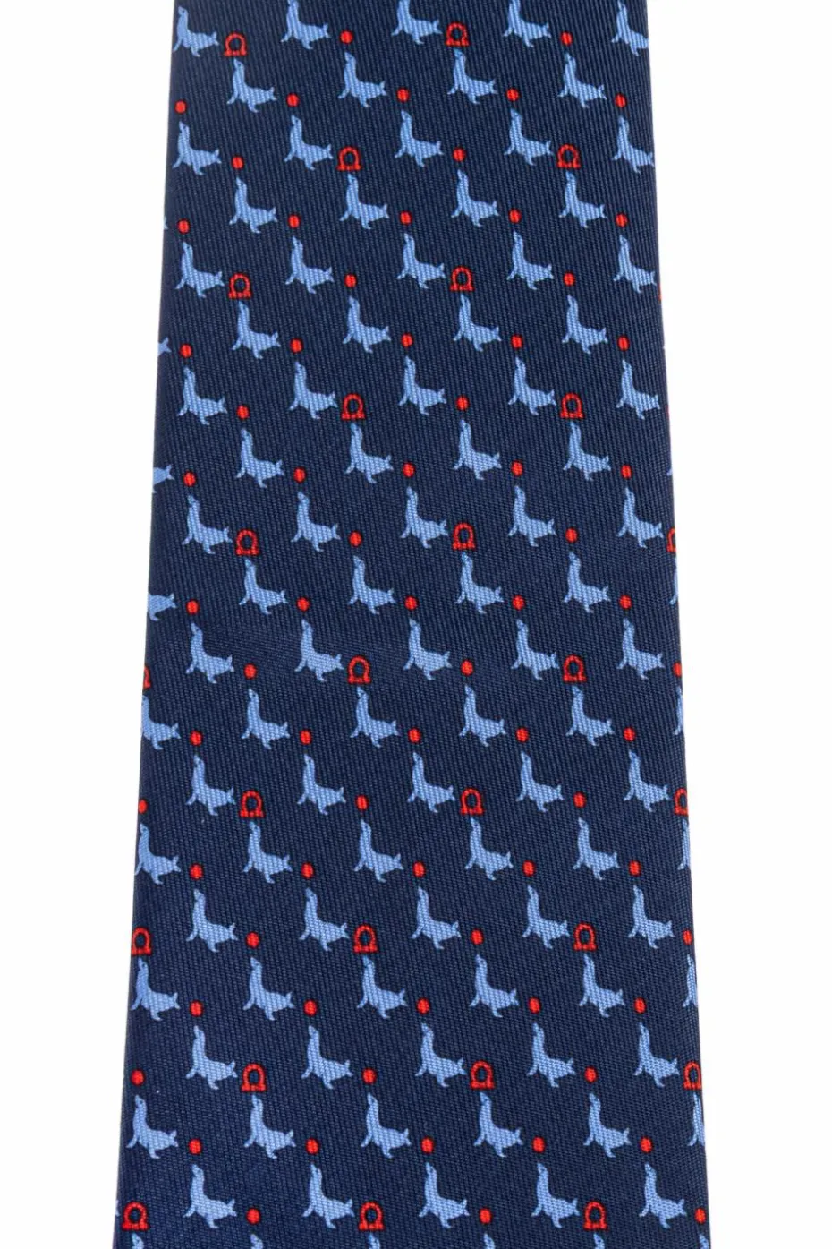 FERRAGAMO NAVY BLUE Silk tie