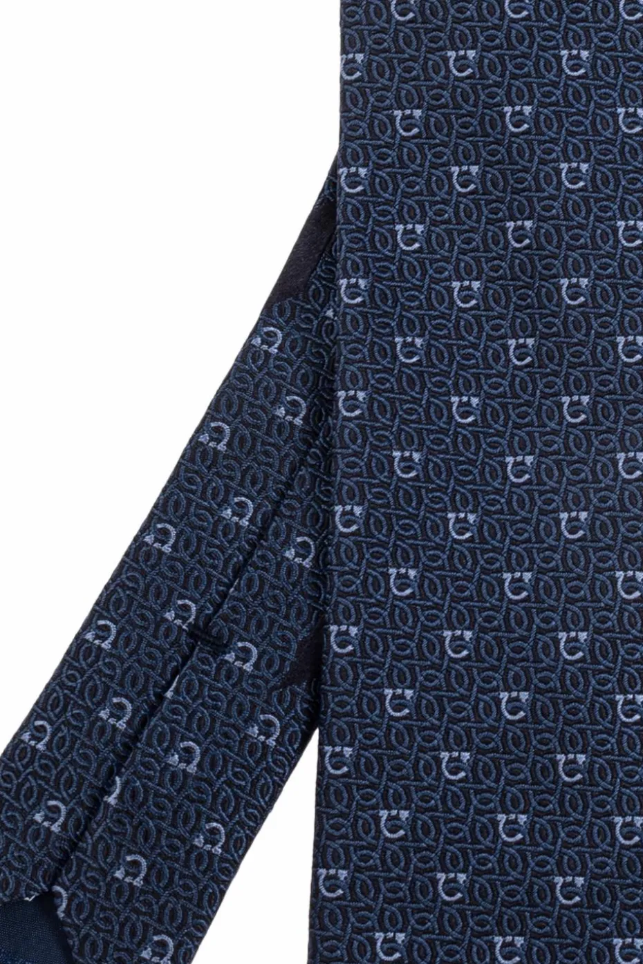 FERRAGAMO NAVY BLUE Silk tie