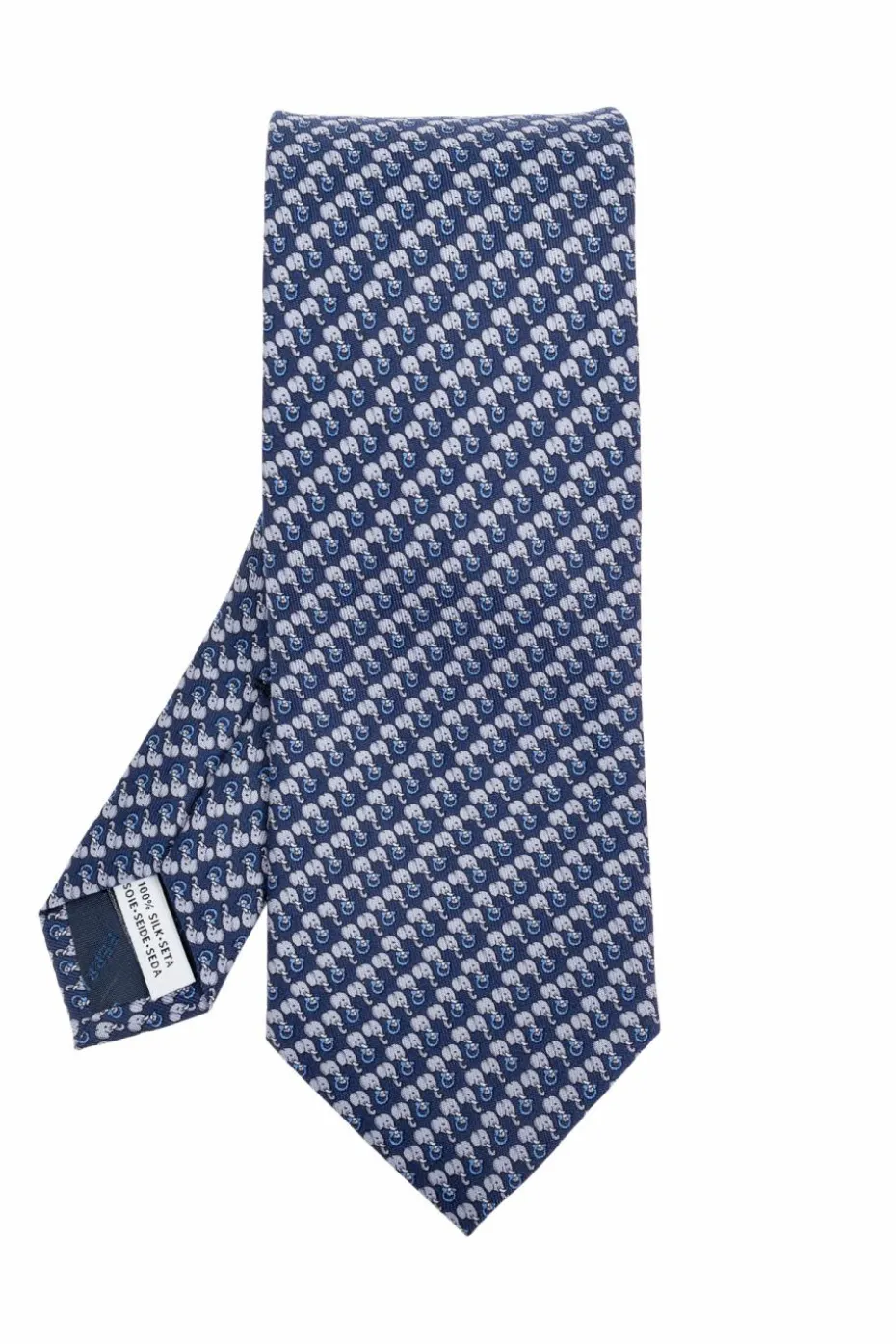 FERRAGAMO NAVY BLUE Silk tie