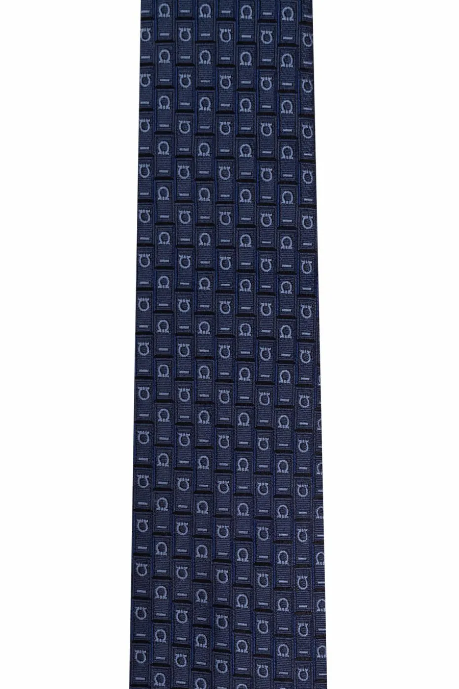 FERRAGAMO NAVY BLUE Silk Tie