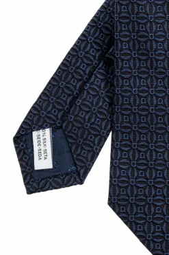 FERRAGAMO NAVY BLUE Silk tie