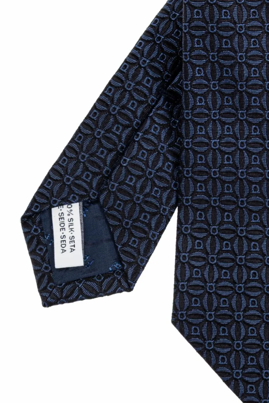 FERRAGAMO NAVY BLUE Silk tie