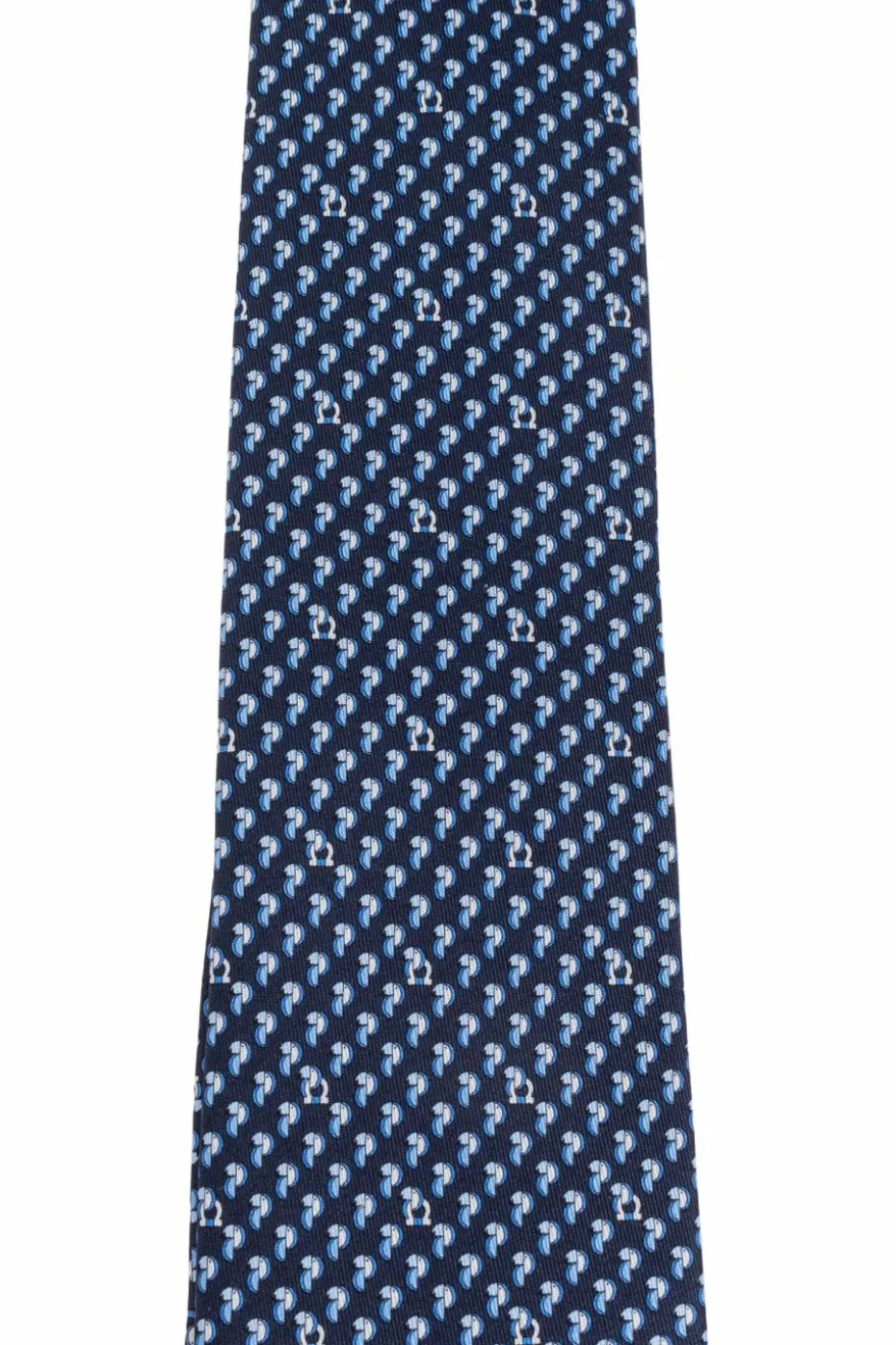 FERRAGAMO NAVY BLUE Silk tie