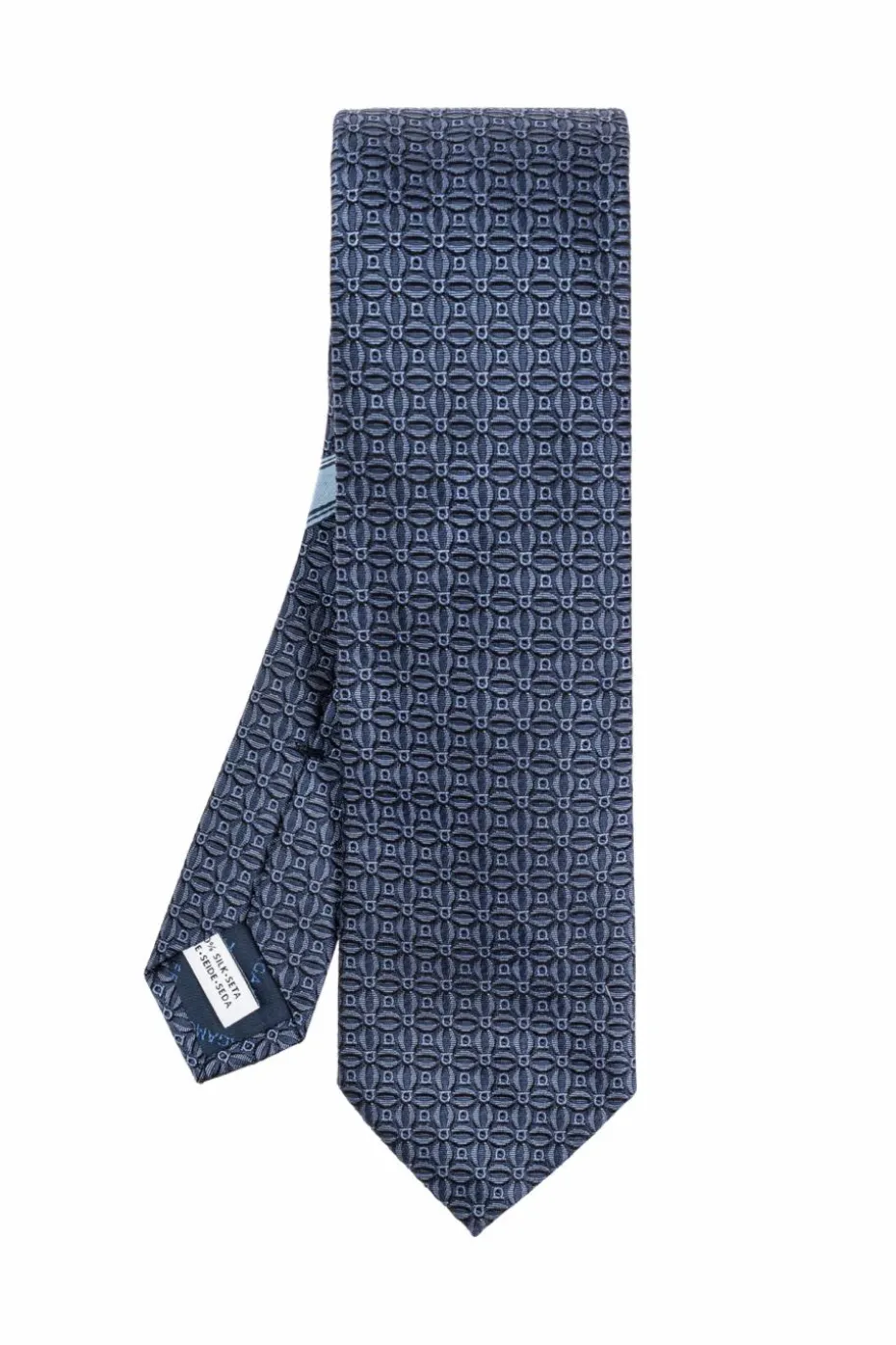 FERRAGAMO NAVY BLUE Silk tie