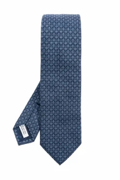 FERRAGAMO NAVY BLUE Silk tie