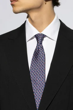 FERRAGAMO NAVY BLUE Silk tie