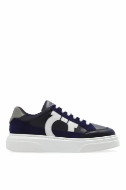 FERRAGAMO NAVY BLUE Sneakers Cassina