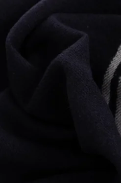 FERRAGAMO NAVY BLUE Wool scarf