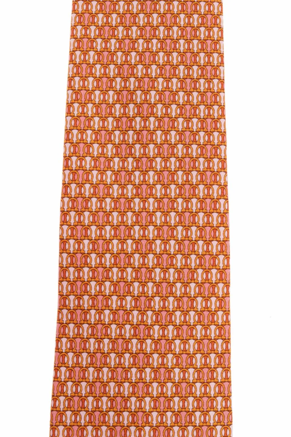 FERRAGAMO ORANGE Silk tie