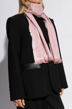 FERRAGAMO PINK Gancini scarf