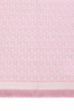 FERRAGAMO PINK Gancini scarf