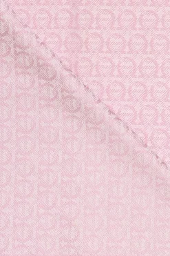 FERRAGAMO PINK Gancini scarf