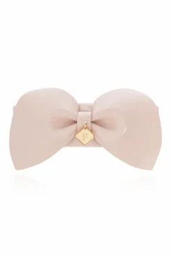 FERRAGAMO PINK Leather hair clip