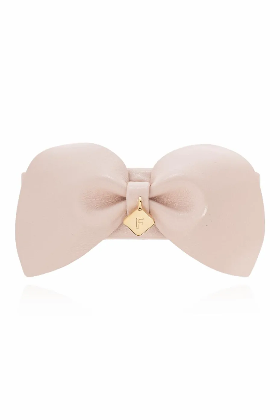 FERRAGAMO PINK Leather hair clip