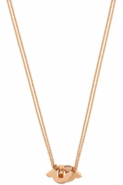 FERRAGAMO PINK Necklace with a logo-shaped pendant