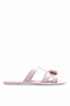 FERRAGAMO PINK Rubber flip-flops Lilou