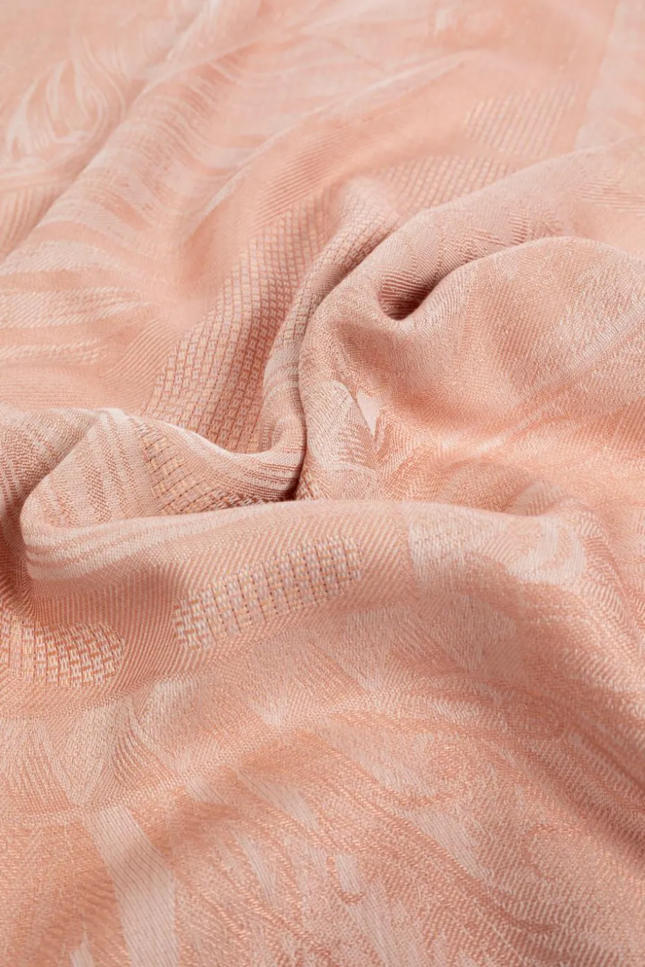 FERRAGAMO PINK Scarf with a decorative pattern