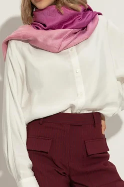 FERRAGAMO PINK Scarf with monogram
