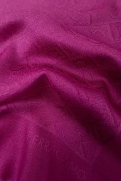 FERRAGAMO PINK Scarf with monogram