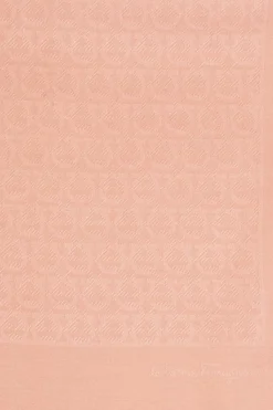 FERRAGAMO PINK Scarf with logo